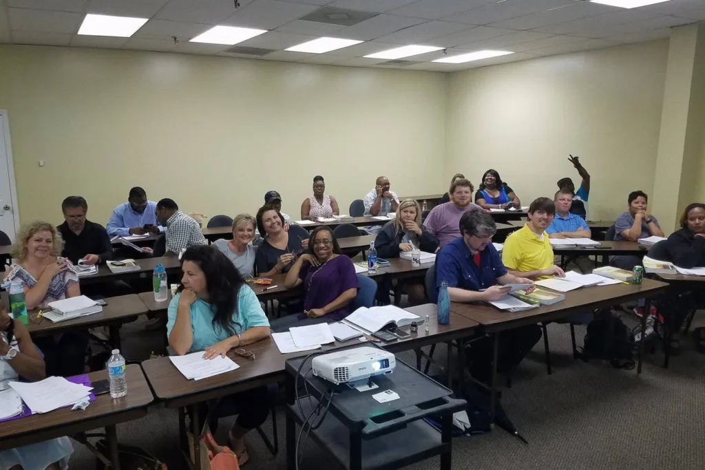 A full pre-license class at MY Real Estate School in Vestavia Hills
